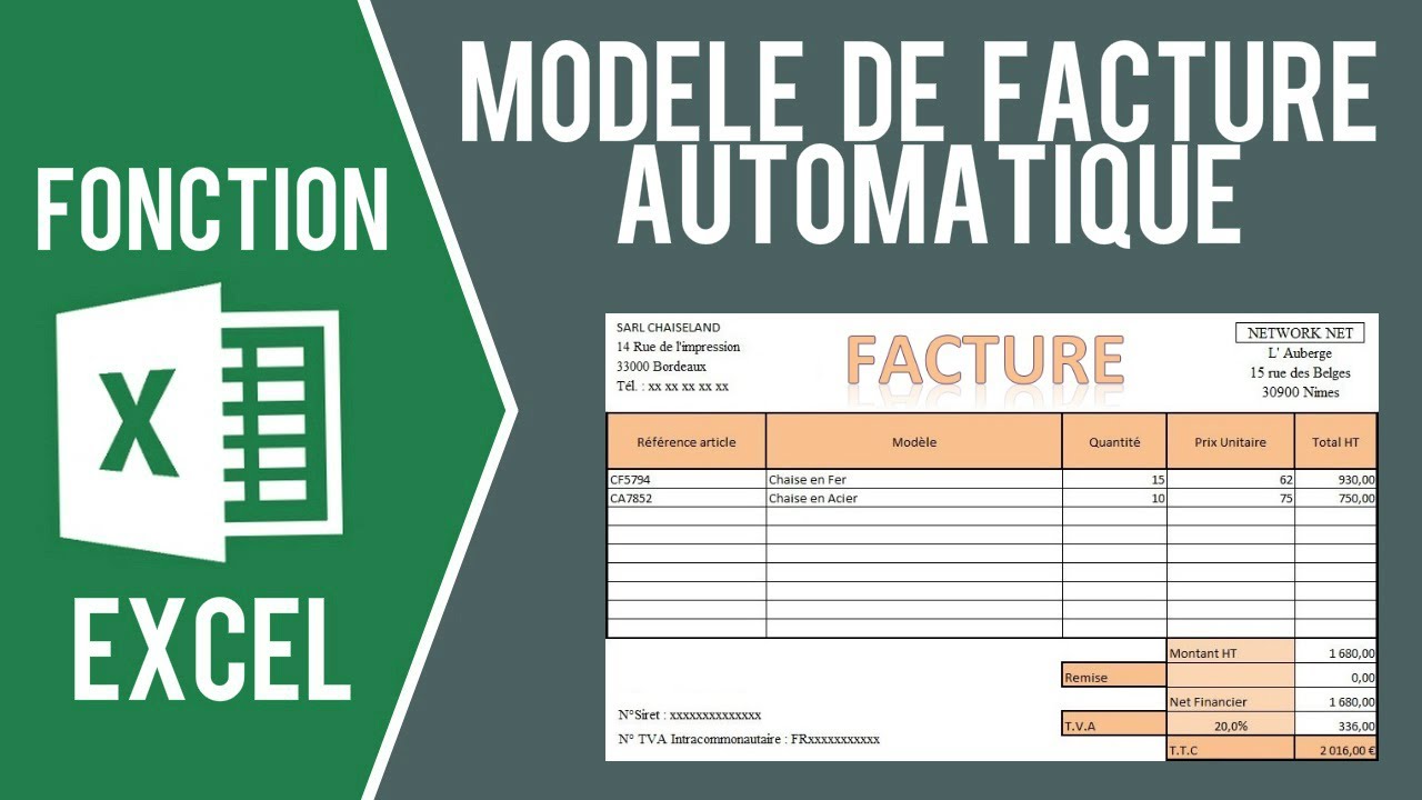 Le Facturier Automatique Pro : Vos Devis & Factures sur Excel en 1 Clic