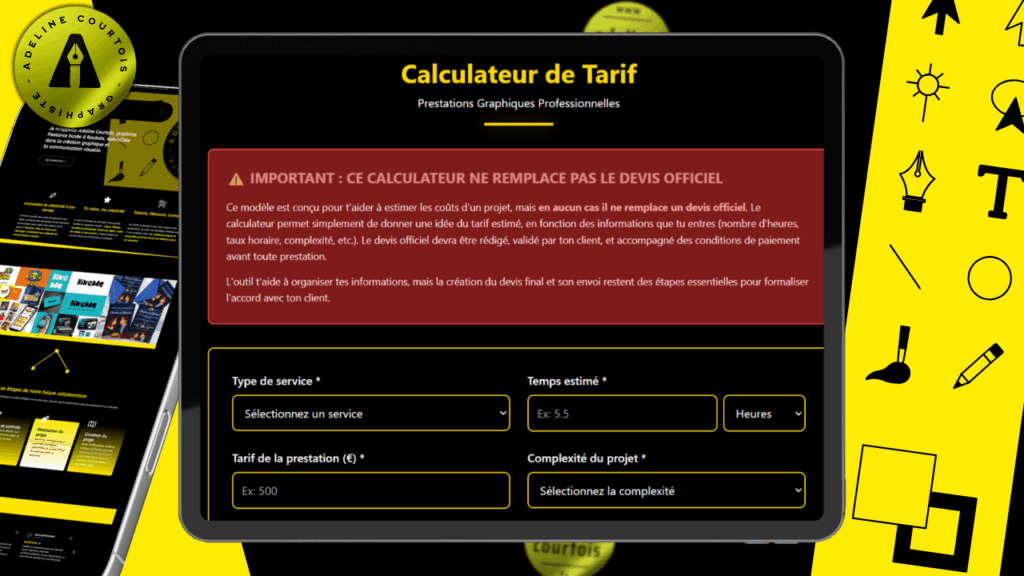Calculateur de tarif journalier et générateur de devis en ligne